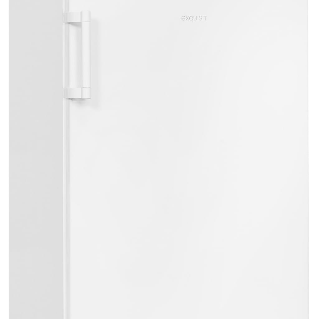 exquisit Kühlschrank KS16-4-H-010E weiss, 85 cm hoch, 56 cm breit, Ihr 120 L Kühl-Gefrier-Kombi: kompakt, praktisch & flexibel