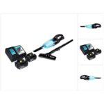 Makita Akku-Handstaubsauger DCL 180 RM B Akku Staubsauger 18 V Schwarz + 2x Akku 4,0 Ah + Ladeger