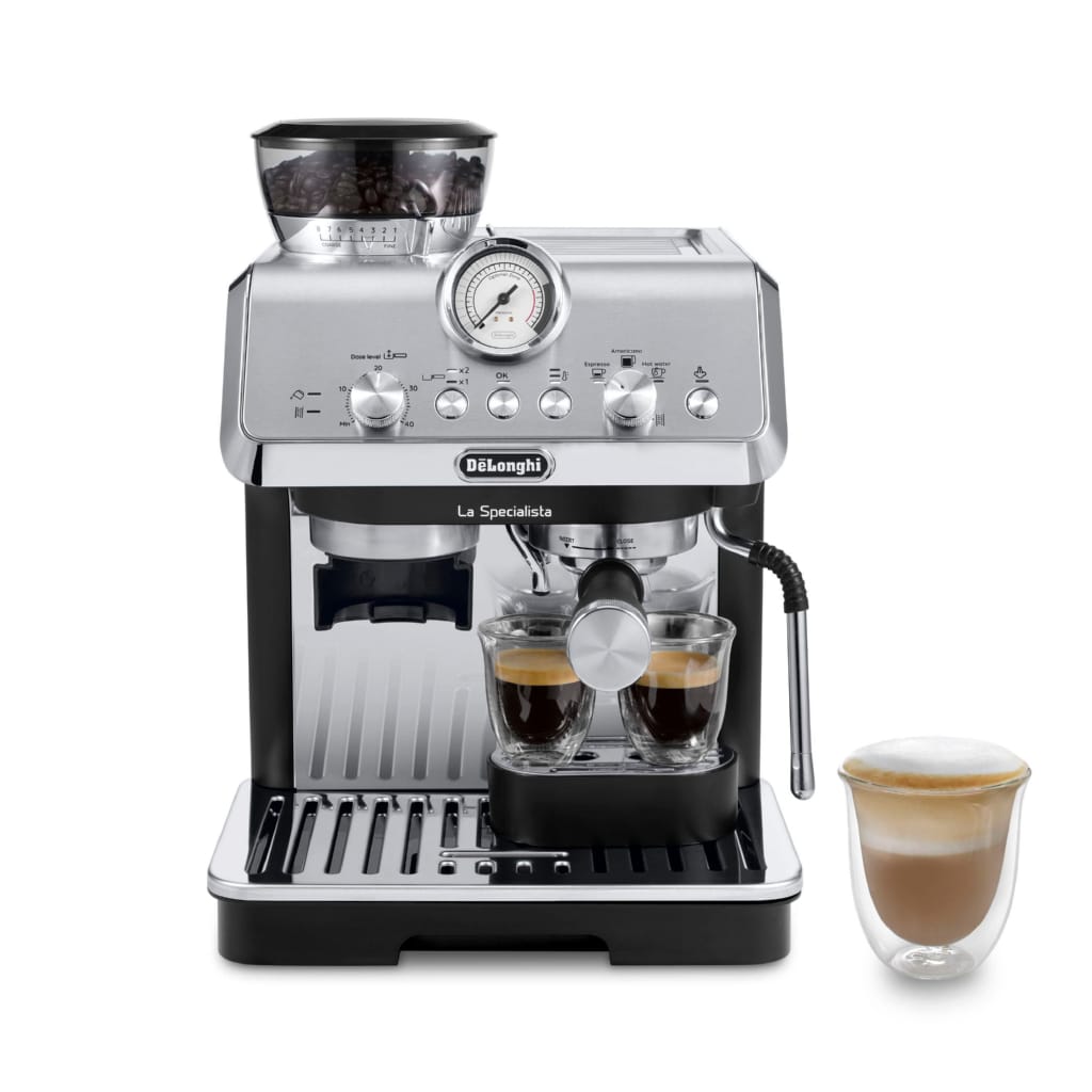 De'Longhi Espressomaschine La Specialista Arte EC9155.MB - 4 Rezepte, 15 Bar, inkl. Barista Kit, 8 Mahlgrade, 3 Temperaturen, Milchschaumdüse