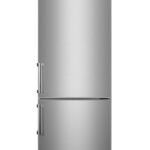 PKM Kühl-/Gefrierkombination Kühlschrank KG249.4A++IX, 180 cm hoch, 55 cm breit, Standgerät 269 Liter Inox-Design
