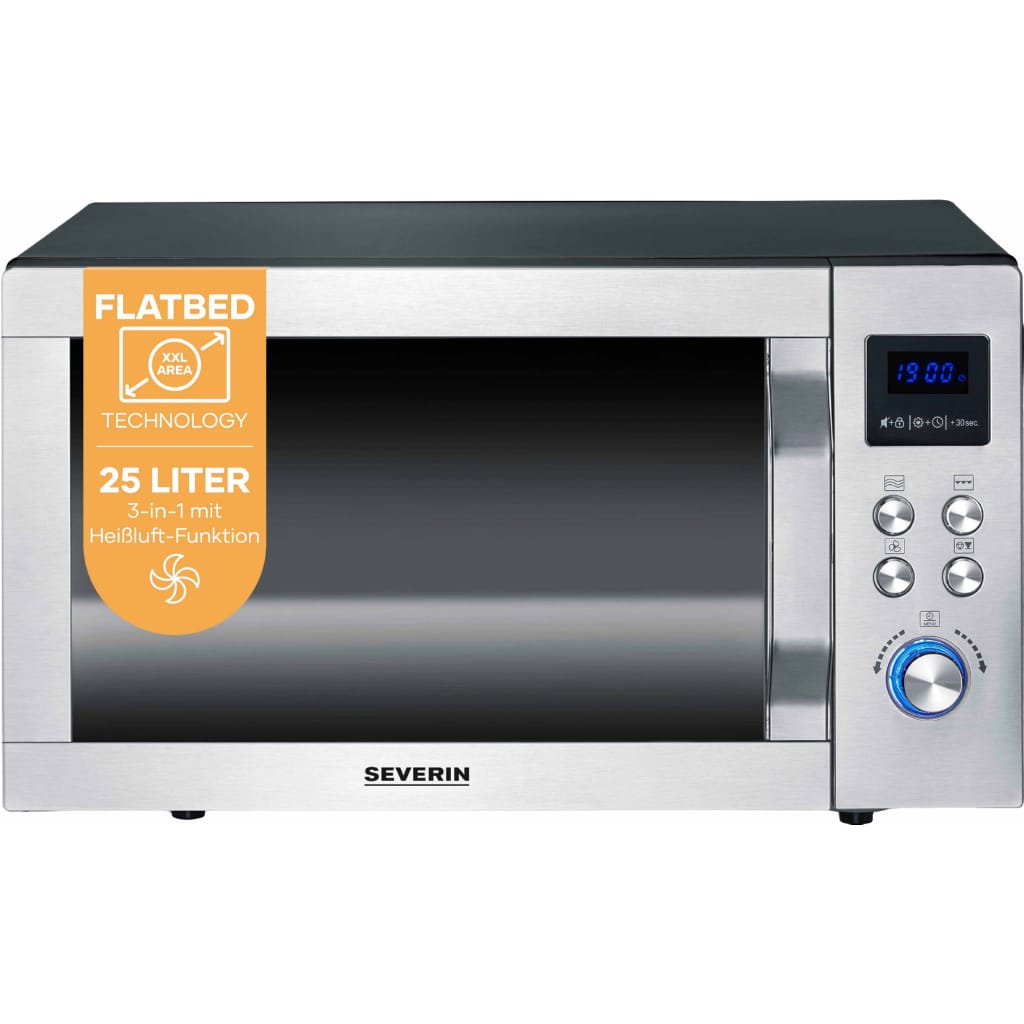 Severin Mikrowelle MW 7777, Grill, Heißluft, Mikrowelle, 25 l, mit 8 Automatikprogrammen