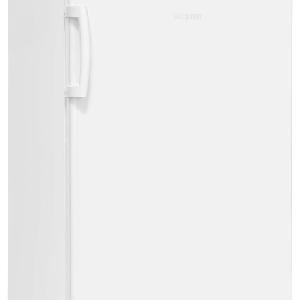 exquisit Kühlschrank KS16-4-HE-040C weiss, 85,5 cm hoch, 55 cm breit, Flexibler Stauraum, 4 Sterne Gefrieren-18 °C, Schnellgefrieren, LED