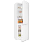 exquisit Kühl-/Gefrierkombination KGC5320-95-E-040C, 185.8 cm hoch, 60 cm breit, verstellbare Glasablagen, optischer Alarm, höhenverstellbare Füße