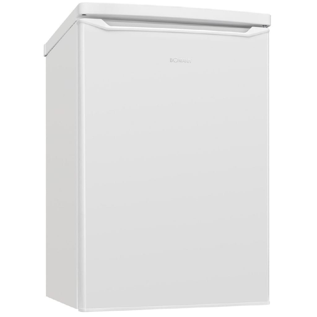 BOMANN Kühlschrank KS 7251 weiß, 85 cm hoch, 55 cm breit, Kleiner Kühlschrank mit Gefrierfach, 109 Liter