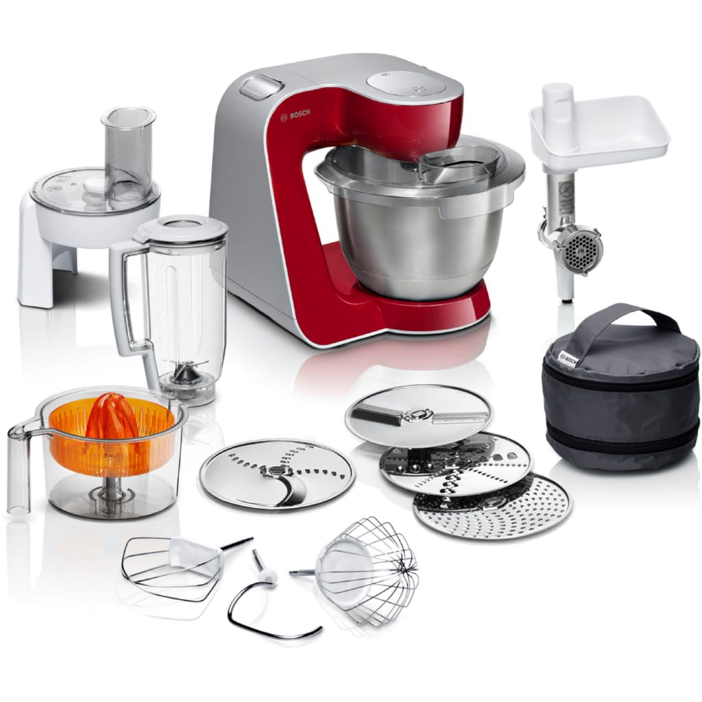 BOSCH Küchenmaschine MUM5 Styline MUM56740, 900 W, 3,9 l Schüssel, Schüssel 3,9l Edelstahl, spülm.fest, 4 Scheiben, 3 Rührwerkzeuge