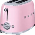 Smeg Toaster TSF01PKEU, 2 kurze Schlitze, für 2 Scheiben, 950 W