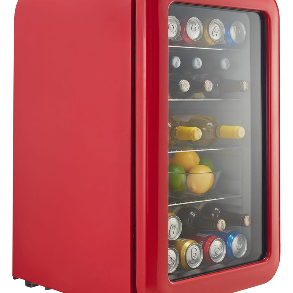 Hanseatic Getränkekühlschrank HBC115ERRH red, 83,5 cm hoch, 55 cm breit