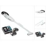 Makita Akku-Handstaubsauger DCL 180 RM W Akku Staubsauger 18 V Weiß + 2x Akku 4,0 Ah + Ladegerät