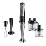 Braun Stabmixer MultiQuick 9 MQ 9187XLI - 1200W, Stufenlos, Dynamische Klinge, 1200 W, Spritzschutz, Extra Mahlklinge, 2 Modi + Pulsfunktion, Küchenmaschine