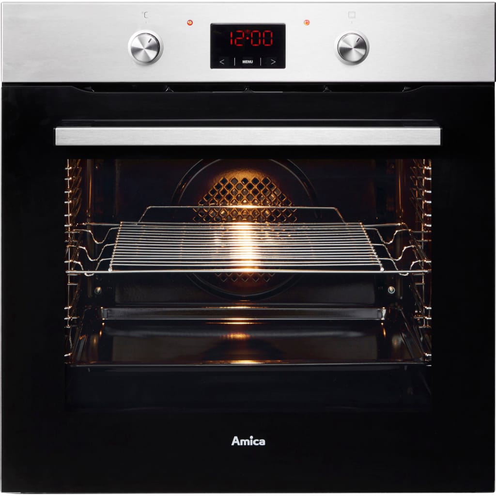 Amica Einbaubackofen EBX 943 625 E, mit Teleskopauszug nachrüstbar, Simple Steam, Schnell startklar, einfach sauber und angenehm sicher beim Backen