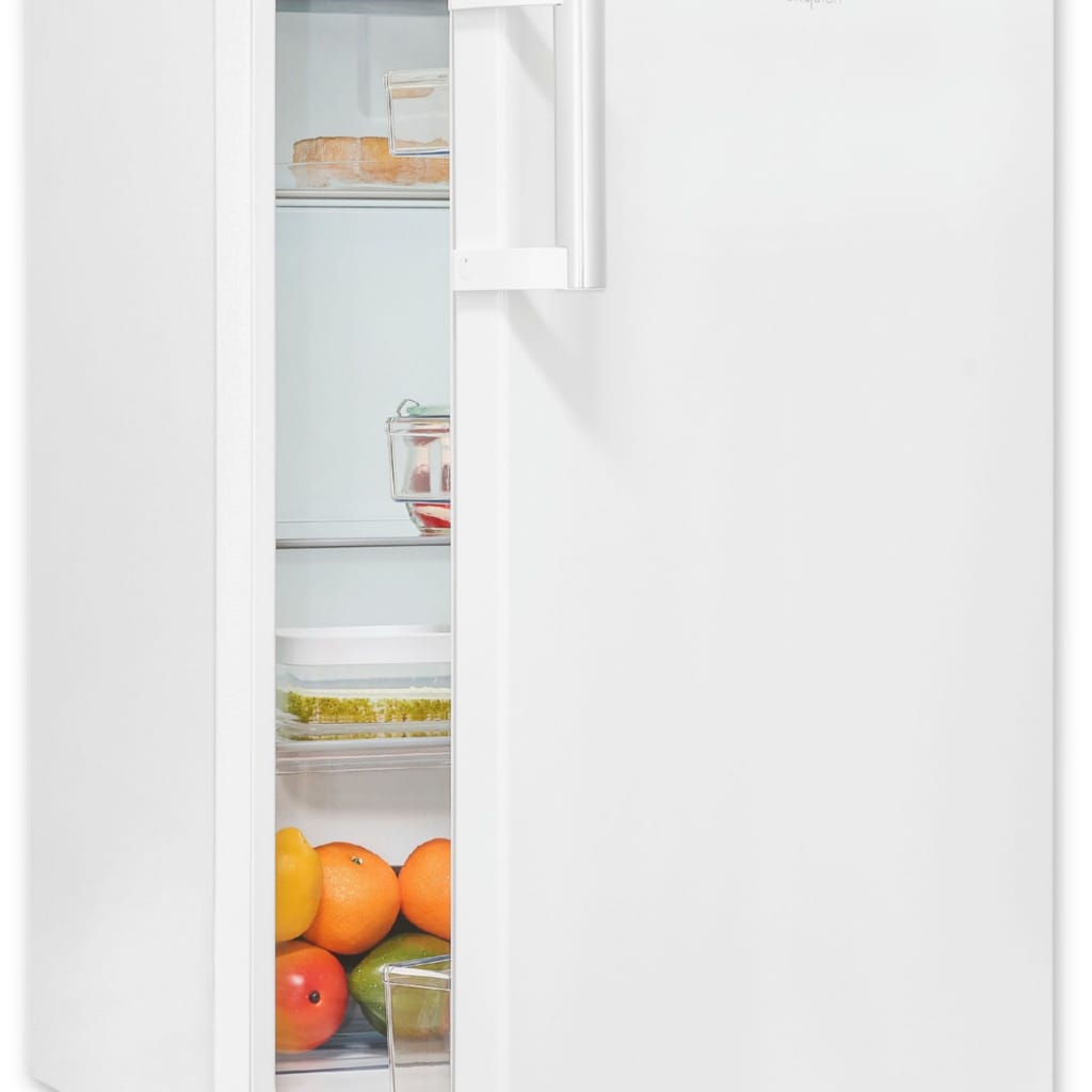 exquisit Kühlschrank KS16-V-H-010C weiss, 84,5 cm hoch, 56 cm breit, Sparsam, leise & praktisch: 133 L Mini-Kühlschrank für 1–2 Personen