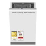 exquisit vollintegrierbarer Geschirrspüler EGSP52109-E-030E, 9,0 l, 9 Maßgedecke, LED-Display, Mehrfach-Wasserschutz, Restlaufzeitanzeige