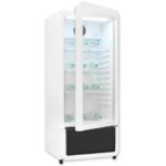 exquisit Getränkekühlschrank GKS180-GT-431D weiss, 132,5 cm hoch, 54 cm breit, mit Umluftventilator für gleichmäßig gekühlte Getränke