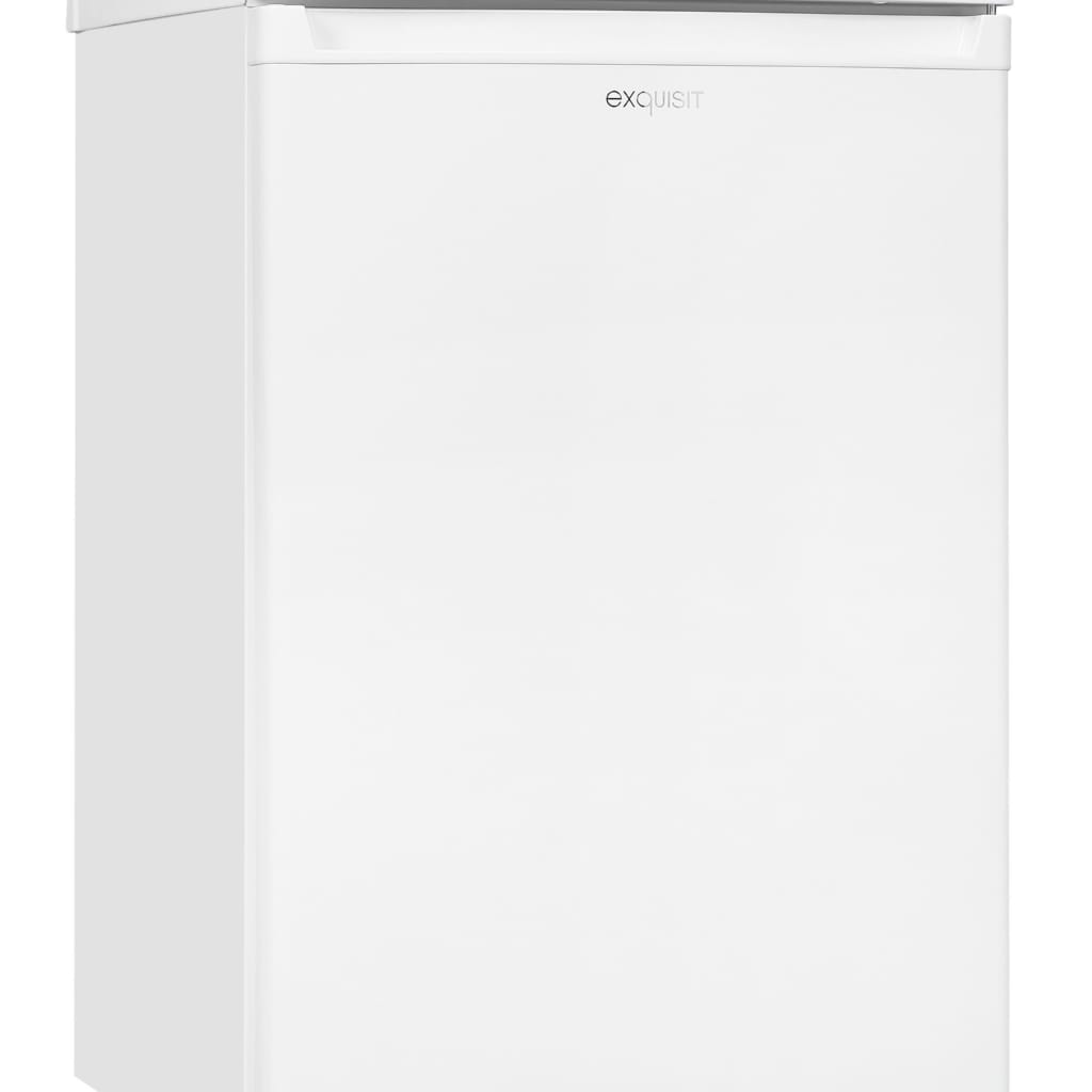 exquisit Vollraumkühlschrank KS16-V-040D, 85 cm hoch, 55 cm breit, 126 Liter Nutzinhalt, Leiser Betrieb, Energieeffizienzklasse D