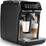 Philips Kaffeevollautomat EP3347/90 3300 Series, 6 Getränke (heiß oder eisgekühlt), LatteGo-Milchsystem, SilentBrew Technologie, Chrom-Schwarz