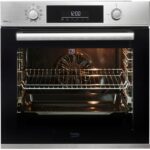 BEKO Pyrolyse Backofen BBIM12300XMPEF, mit 1-fach-Teleskopauszug, Pyrolyse-Selbstreinigung, FlexiCrisp – Knusprige Perfektion ohne Verschieben des Blechs