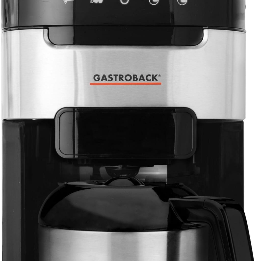 Gastroback Kaffeemaschine mit Mahlwerk 42711 S Grind & Brew Pro Thermo, 1l Kaffeekanne, Permanentfilter 1x4