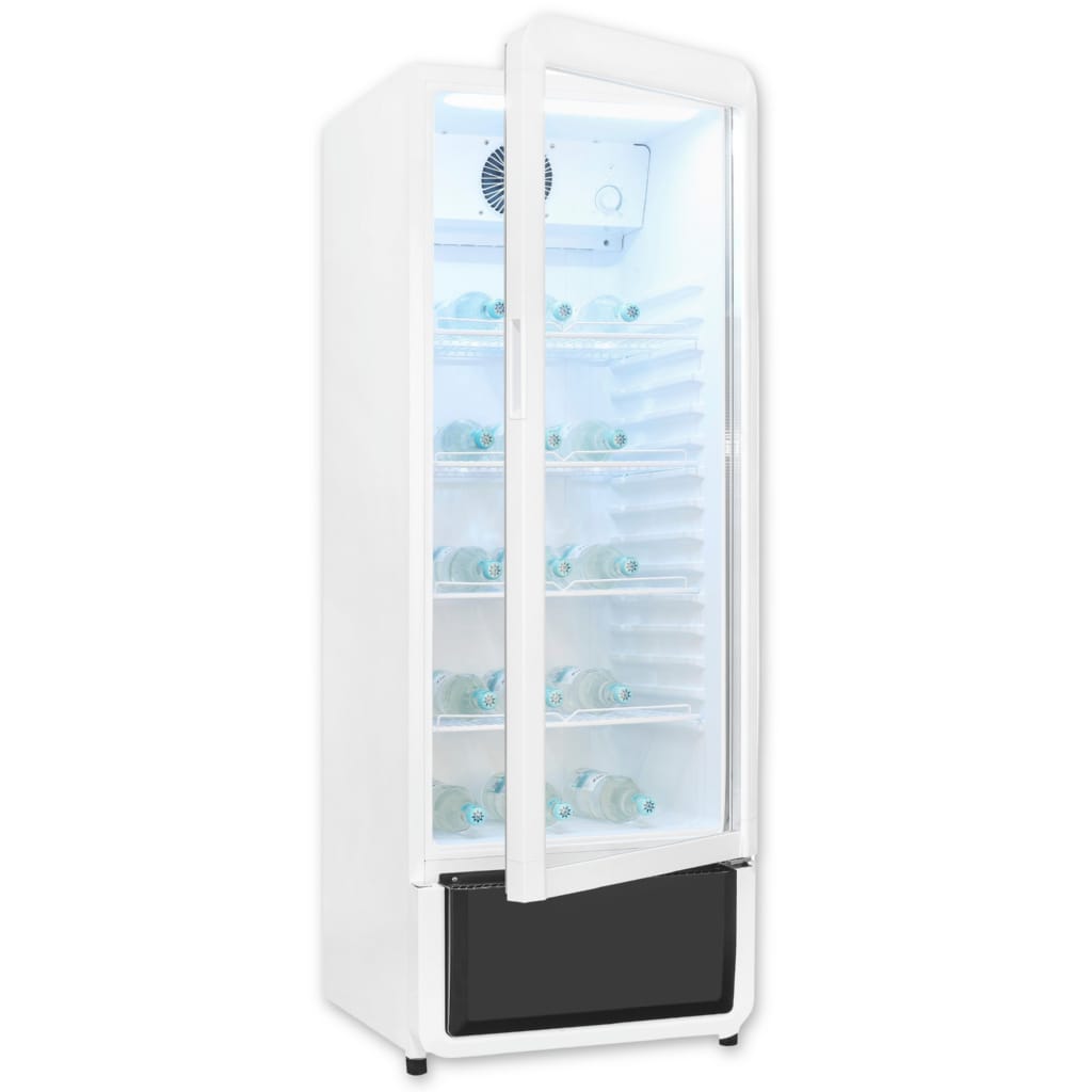 exquisit Getränkekühlschrank GKS220-GT-431D weiss GKS220-GT-431D weiss, 152,5 cm hoch, 54 cm breit, Alles auf einen Blick dank Isolierglastür und übersichtliche Lagerung