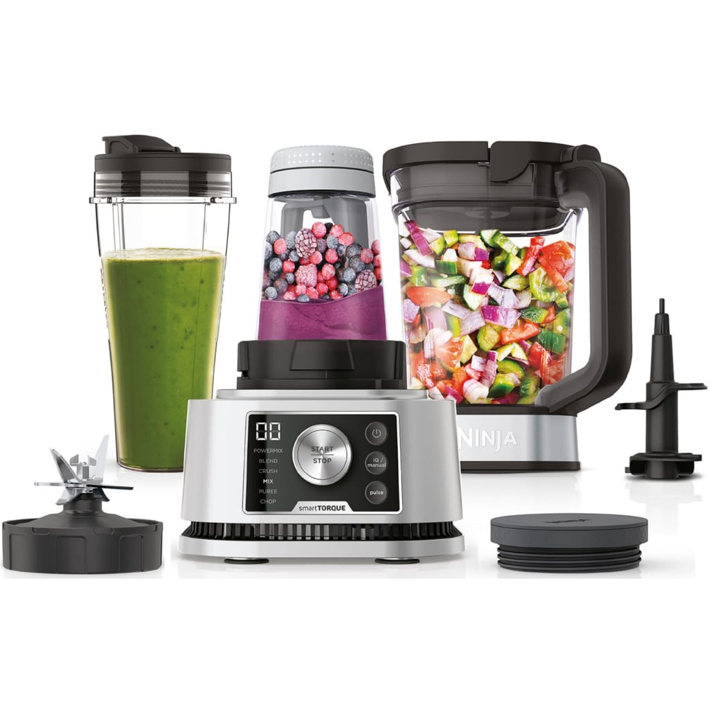 NINJA Standmixer 3-in-1 Power Nutri Mixer, 1200 W, mit Smart Torque & Auto-iQ – CB350EU